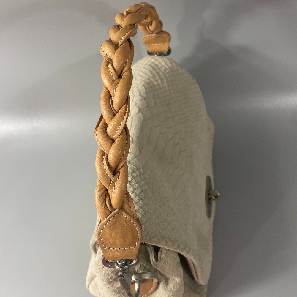 Aphrs Capri Python Print Suede Small Hobo Bag - image 5